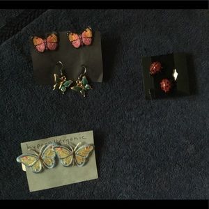 Butterflies and Ladybug Earrings Collection